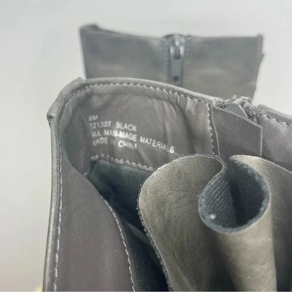 Vintage 93 Black Bianca Heeled Ankle Boot Size 8 - Picture 5 of 6